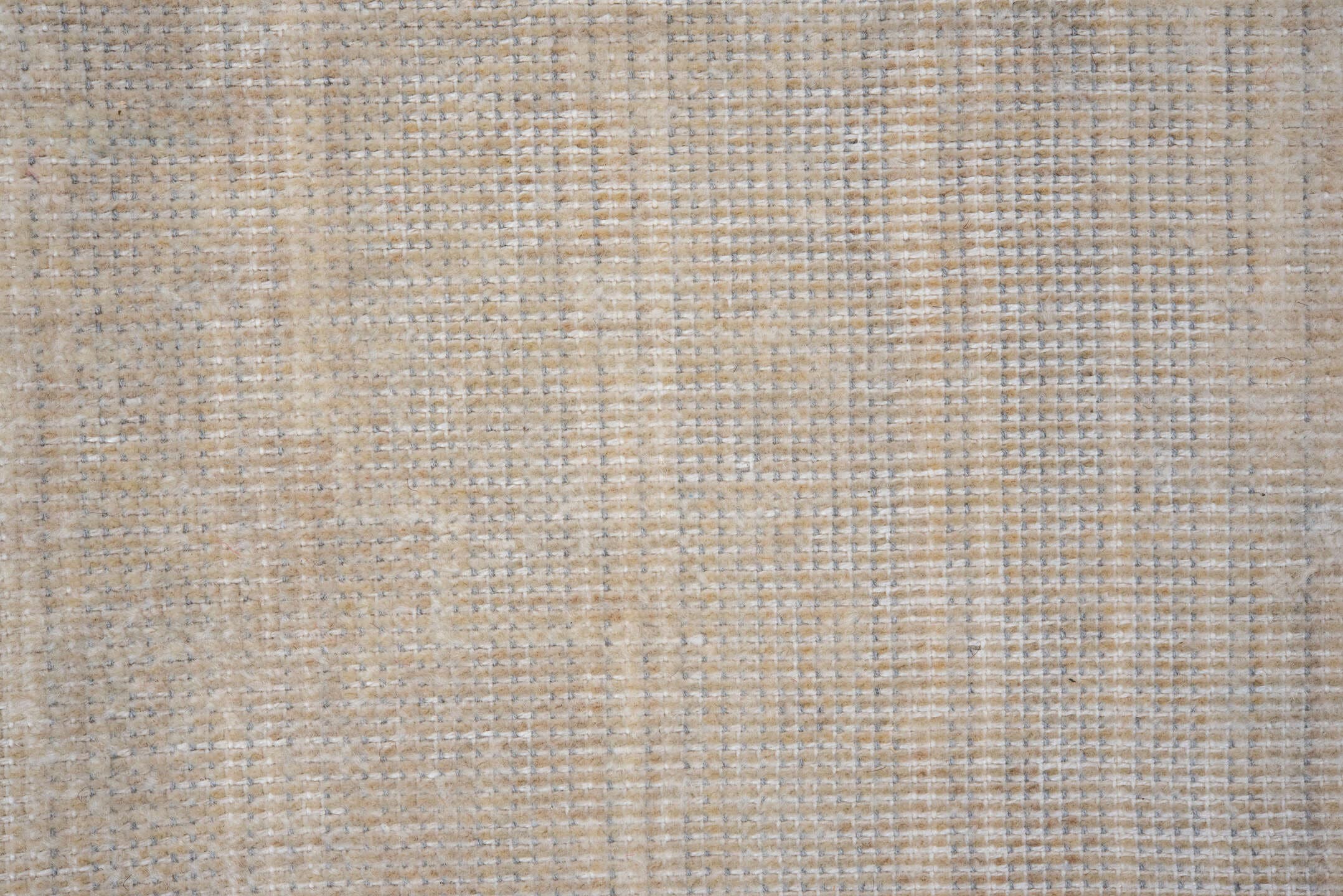 7' x 10' one-of-a-kind handmade vintage Oushak large size rug. Color palette: ivory, cream, beige, taupe, pale gray, gray