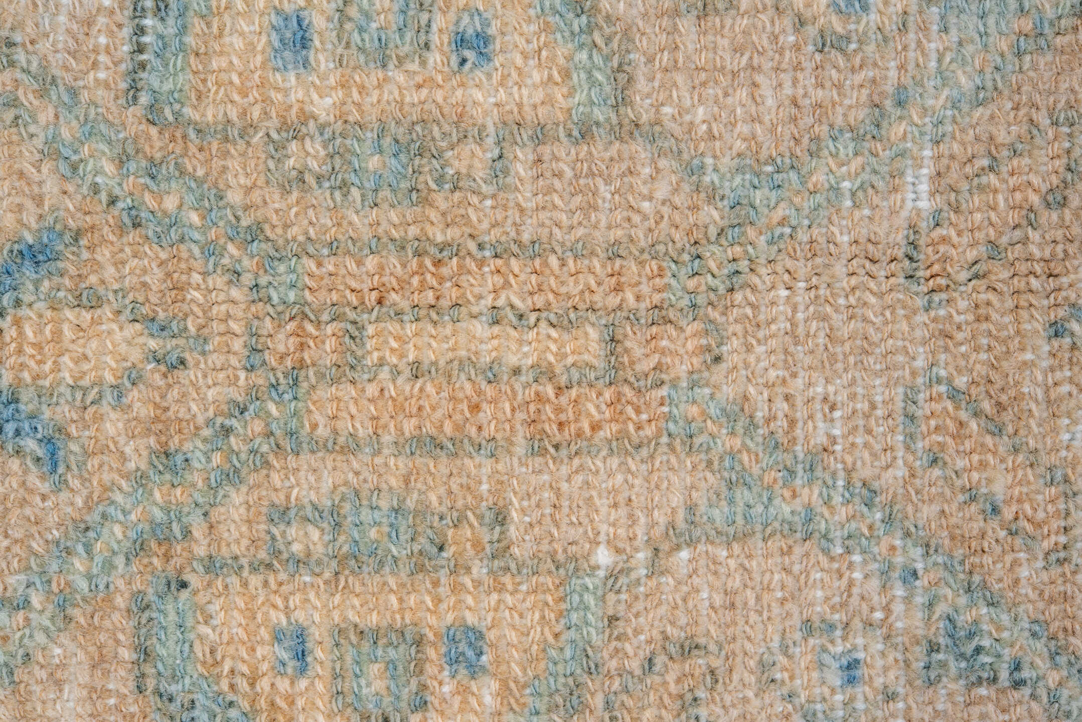 4' x 7' one-of-a-kind handmade vintage Malayer rug. Color palette: beige, sky blue, ivory, tan, camel, light blue