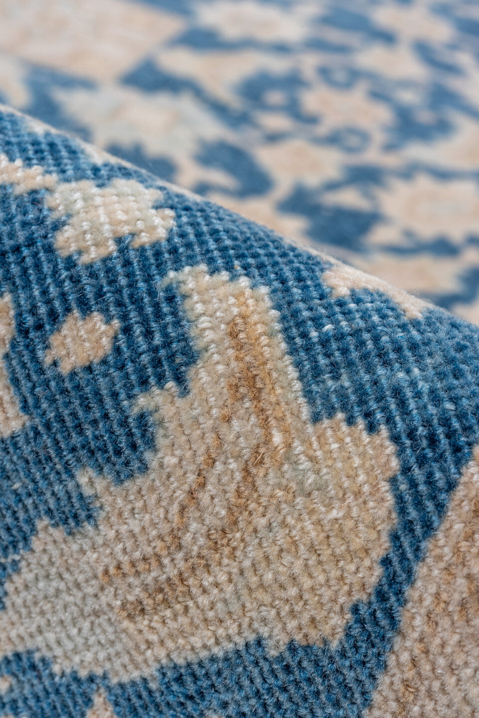 7' x 10' one-of-a-kind handmade vintage Tabriz large size rug. Color palette: arapawa, blue, dark gray, dim gray, gray