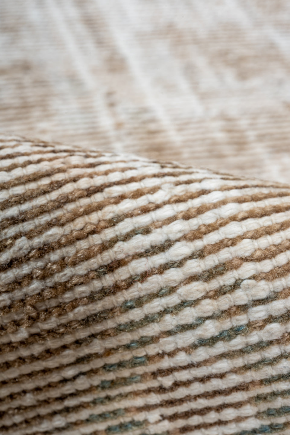 3' x 10' one-of-a-kind handmade vintage Malayer runner rug. Color palette: brown, gray, light gray, linen, off-white