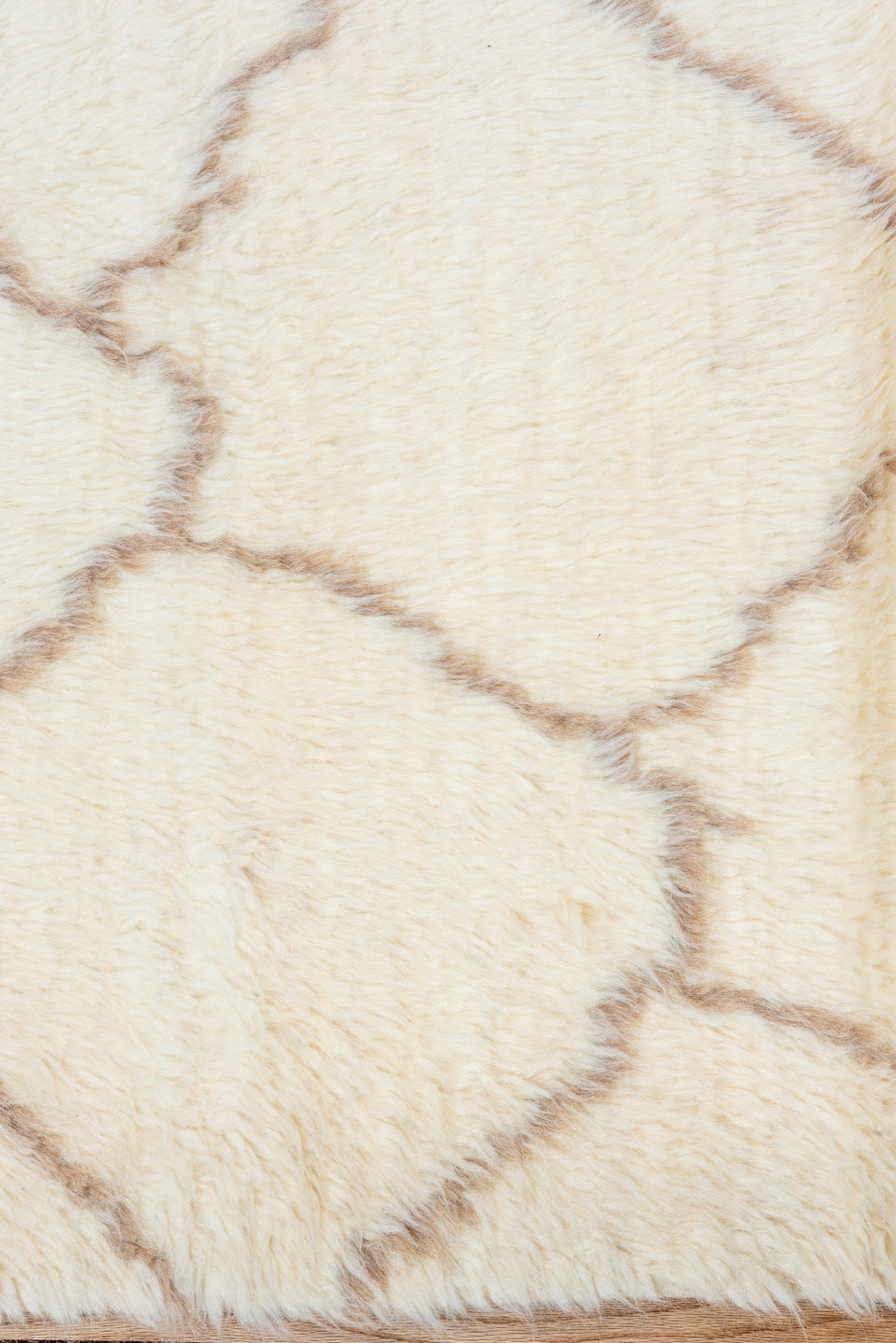 2' x 12' one-of-a-kind handmade vintage Moroccan runner rug. Color palette: ivory, taupe, cream, camel, beige, gray