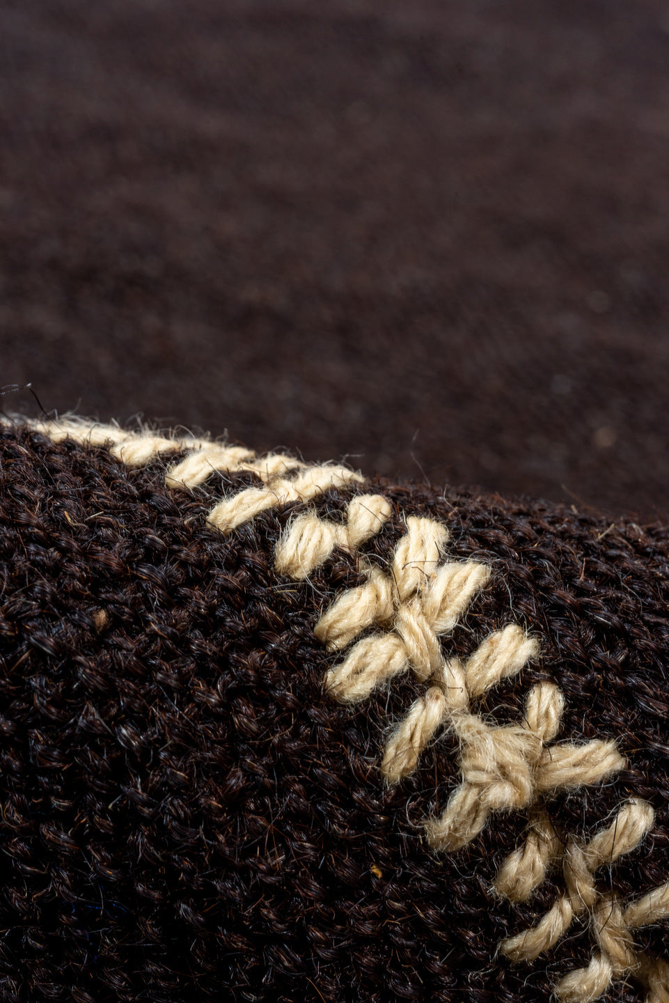 8' x 12' one-of-a-kind handmade vintage Kilim large size rug. Color palette: black, blanched almond, brown, charcoal, gray