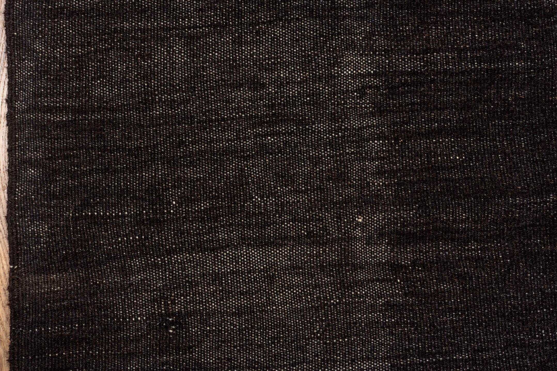 7' x 11' one-of-a-kind handmade vintage Kilim large size rug. Color palette: charcoal, ivory, black, gray