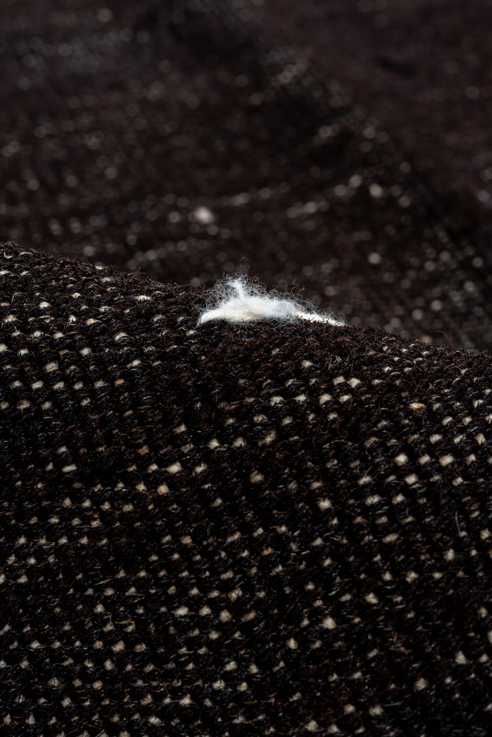 7' x 10' one-of-a-kind handmade vintage Kilim large size rug. Color palette: black, charcoal, dim gray, gray, light gray