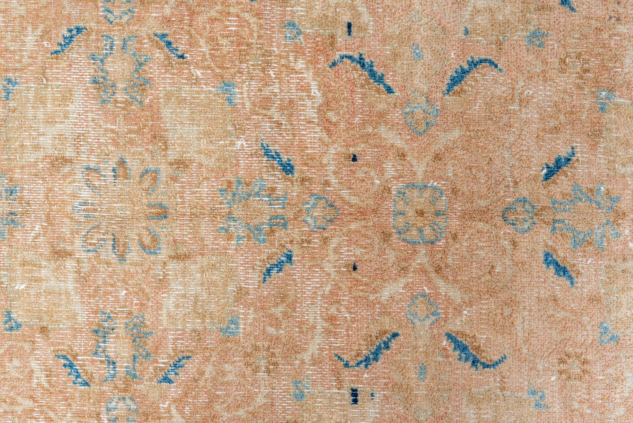 8' x 12' one-of-a-kind handmade vintage Khorassan large size rug. Color palette: beige, sky blue, ivory, sand, taupe, camel