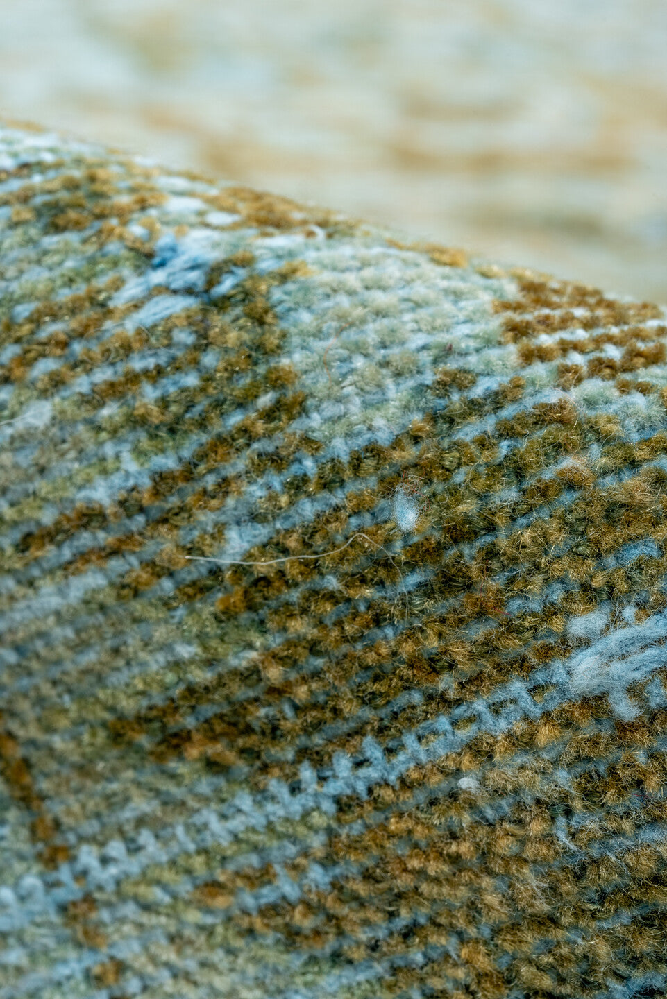 7' x 10' one-of-a-kind handmade vintage Malayer large size rug. Color palette: blue, brown, dim gray, gray, light blue