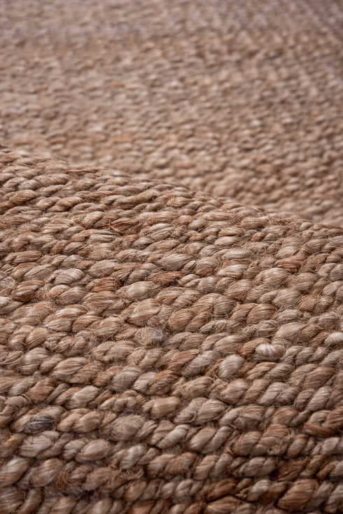 Vintage Jute Pile Runner Rug (2' x 8')