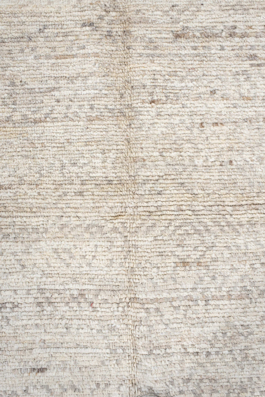 5' x 7' one-of-a-kind handmade vintage Tulu rug. Color palette: ivory, cream, taupe, charcoal, beige, gray, black