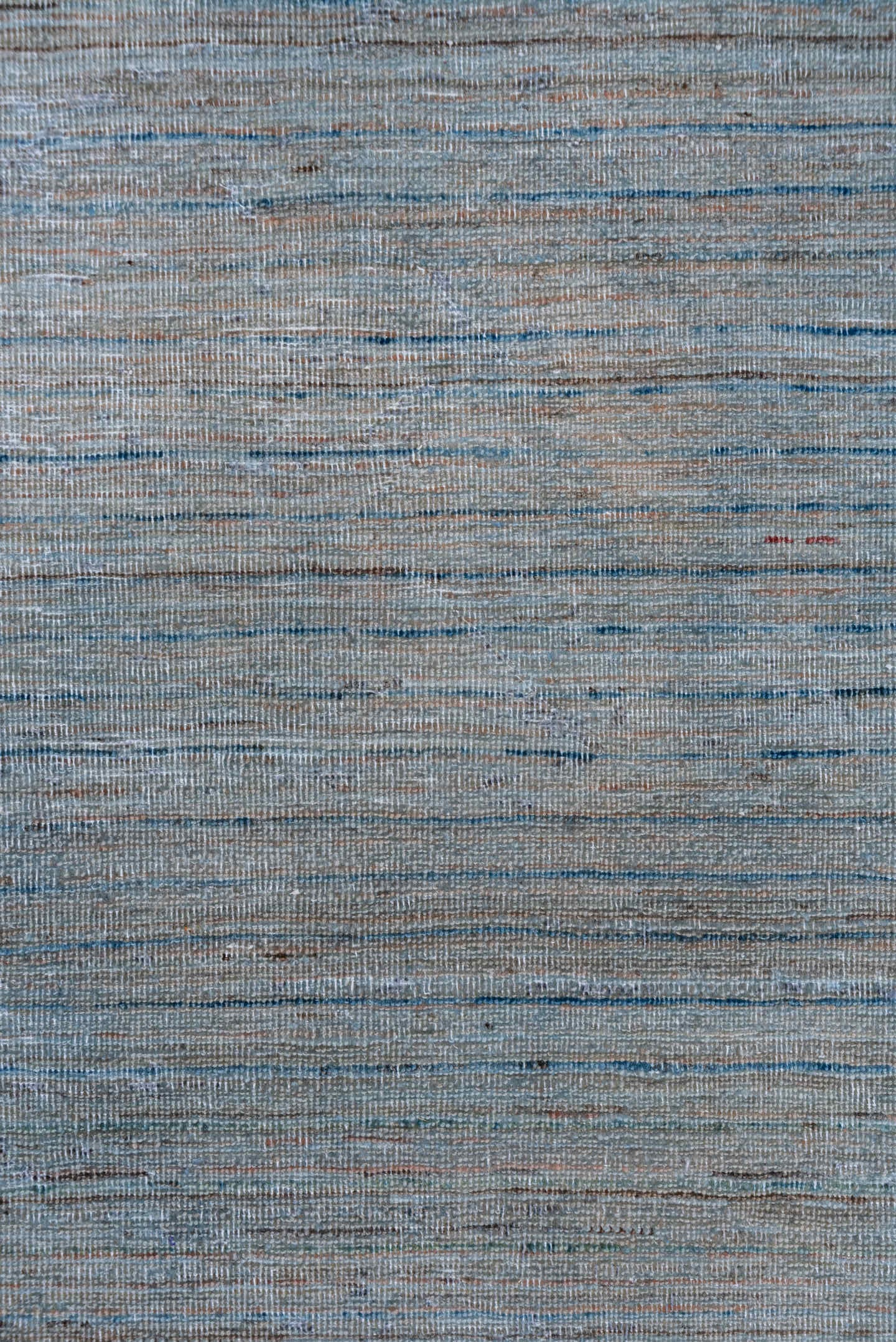 7' x 9' one-of-a-kind handmade vintage Oushak rug. Color palette: blue, slate, gray, taupe, beige