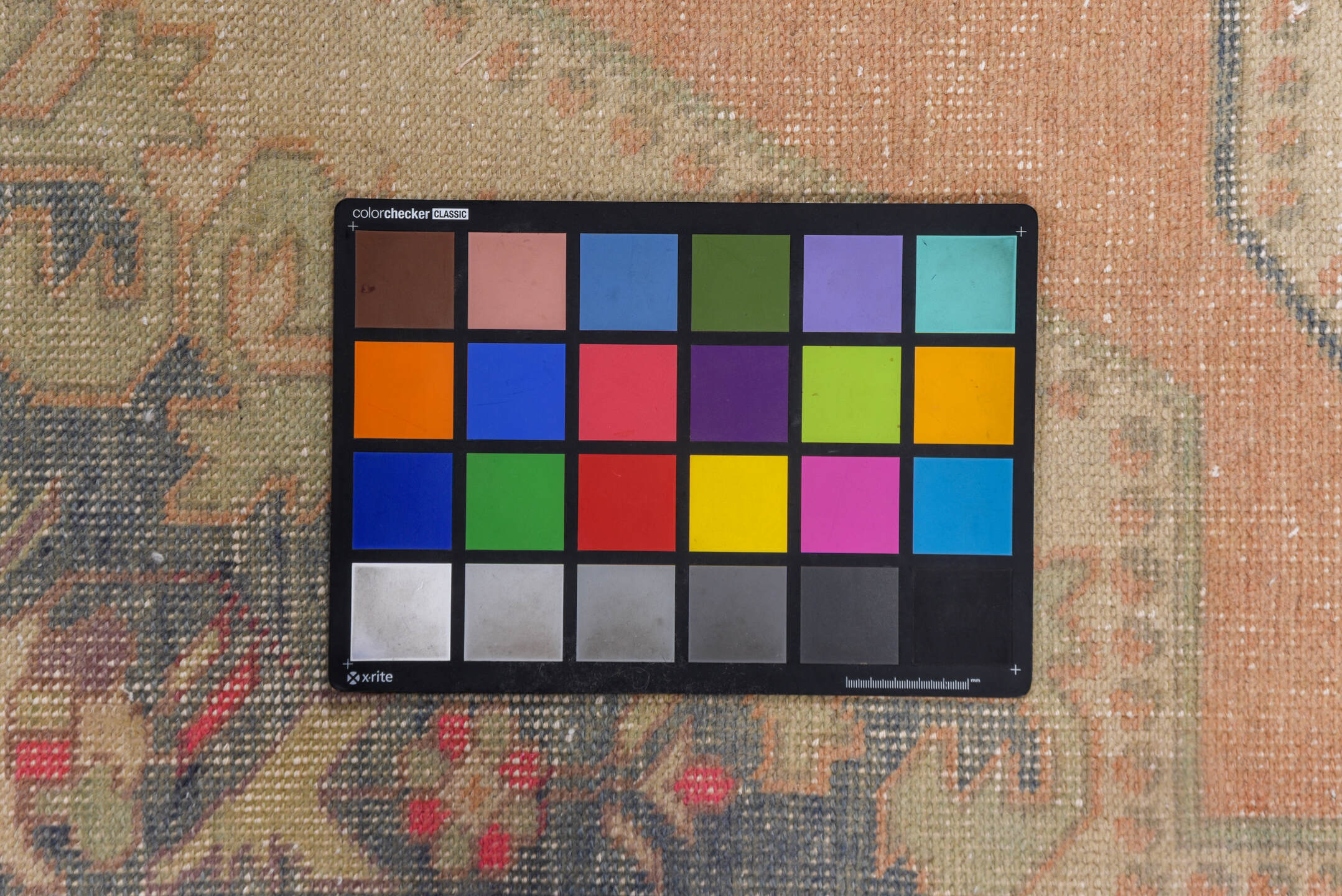 4' x 7' one-of-a-kind handmade vintage Oushak rug. Color palette: brown, gray, light gray, off-white, pink