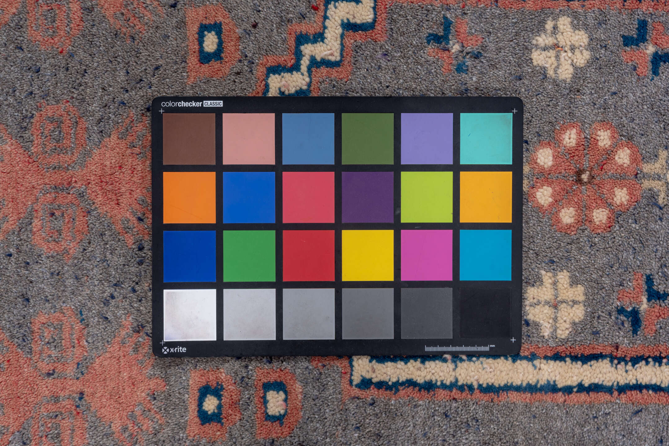 2' x 3' one-of-a-kind handmade vintage Oushak small size rug. Color palette: blue, brown, gray, light gray, pink, red