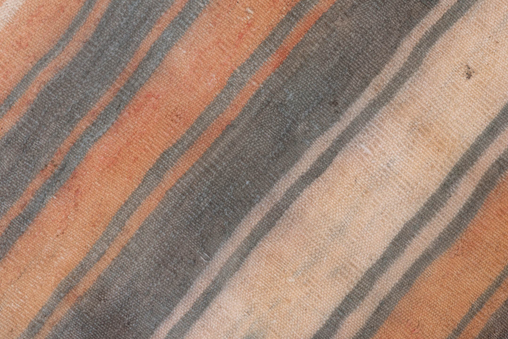 2' x 3' one-of-a-kind handmade vintage Kilim small size rug. Color palette: ivory, slate, terra cotta, taupe, charcoal, gray