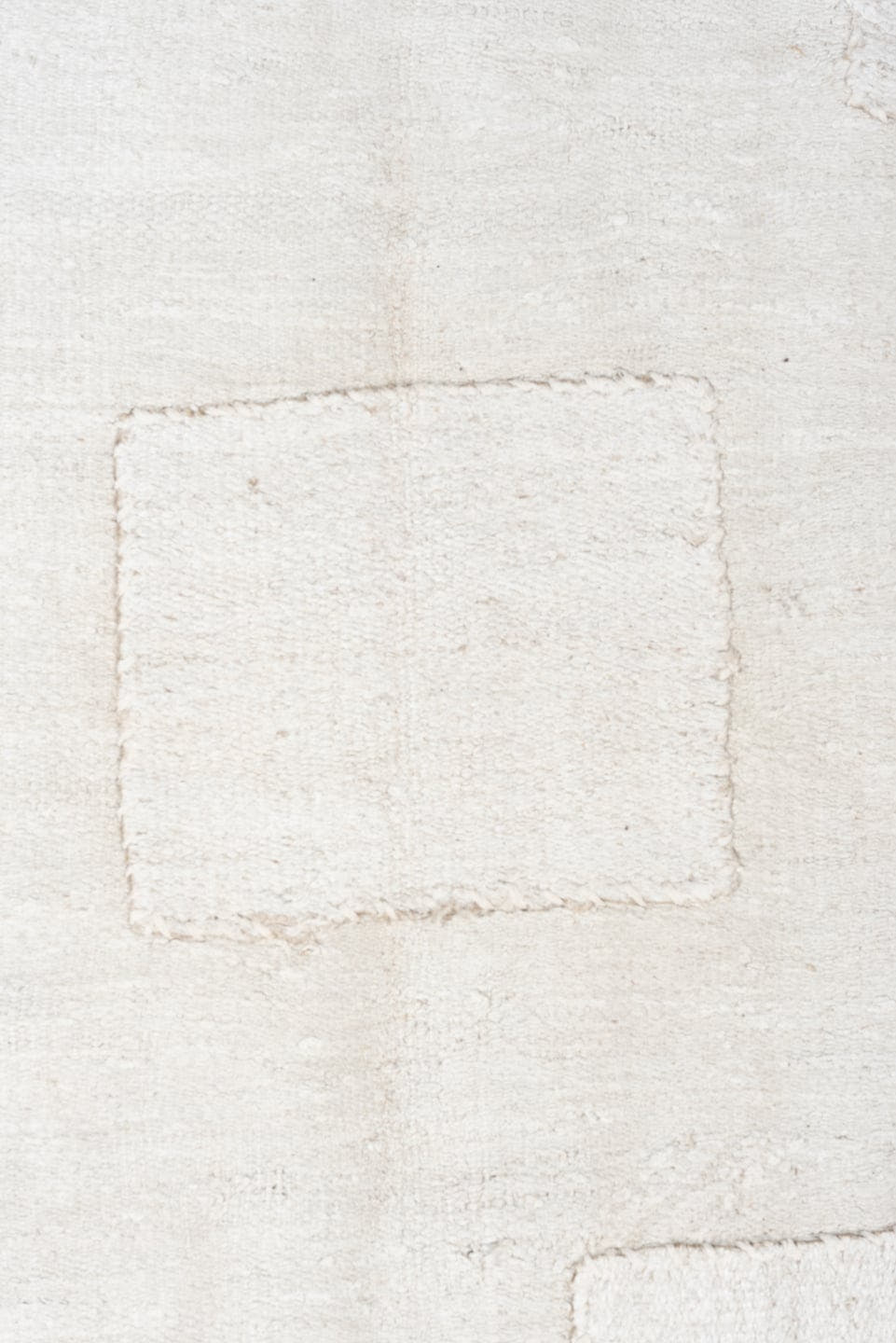 9' x 12' one-of-a-kind handmade vintage Hemp Kilim large size rug. Color palette: ivory, cream, beige