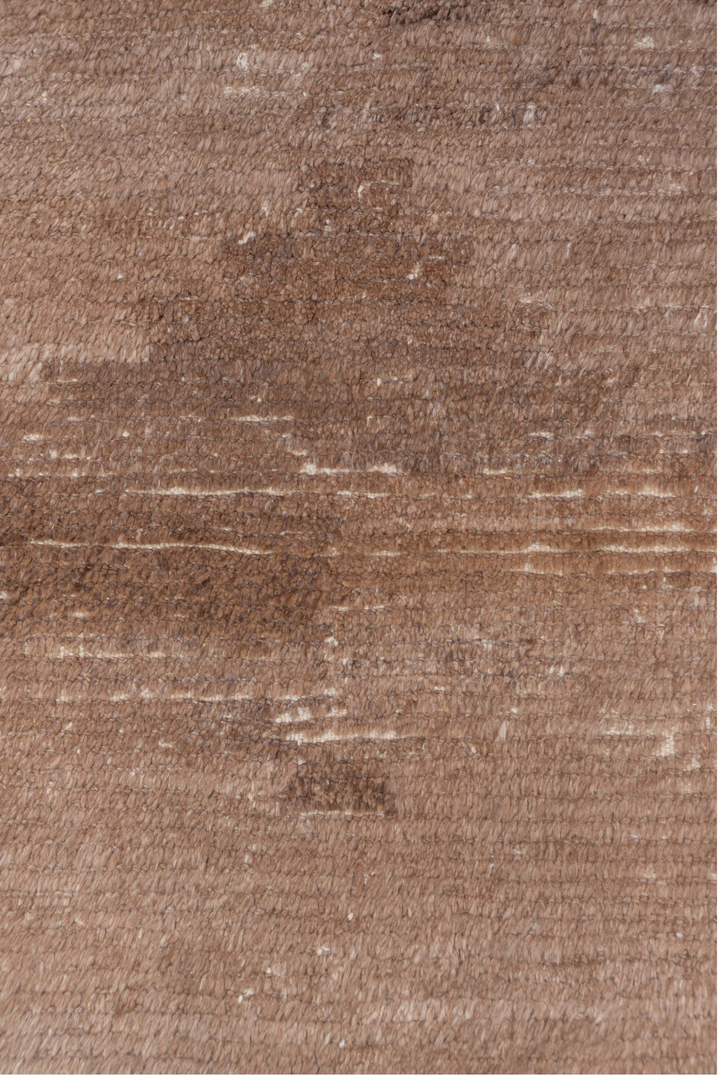 4' x 6' one-of-a-kind handmade vintage Tulu small size rug. Color palette: brown, gray, light gray, off-white, pink, snow