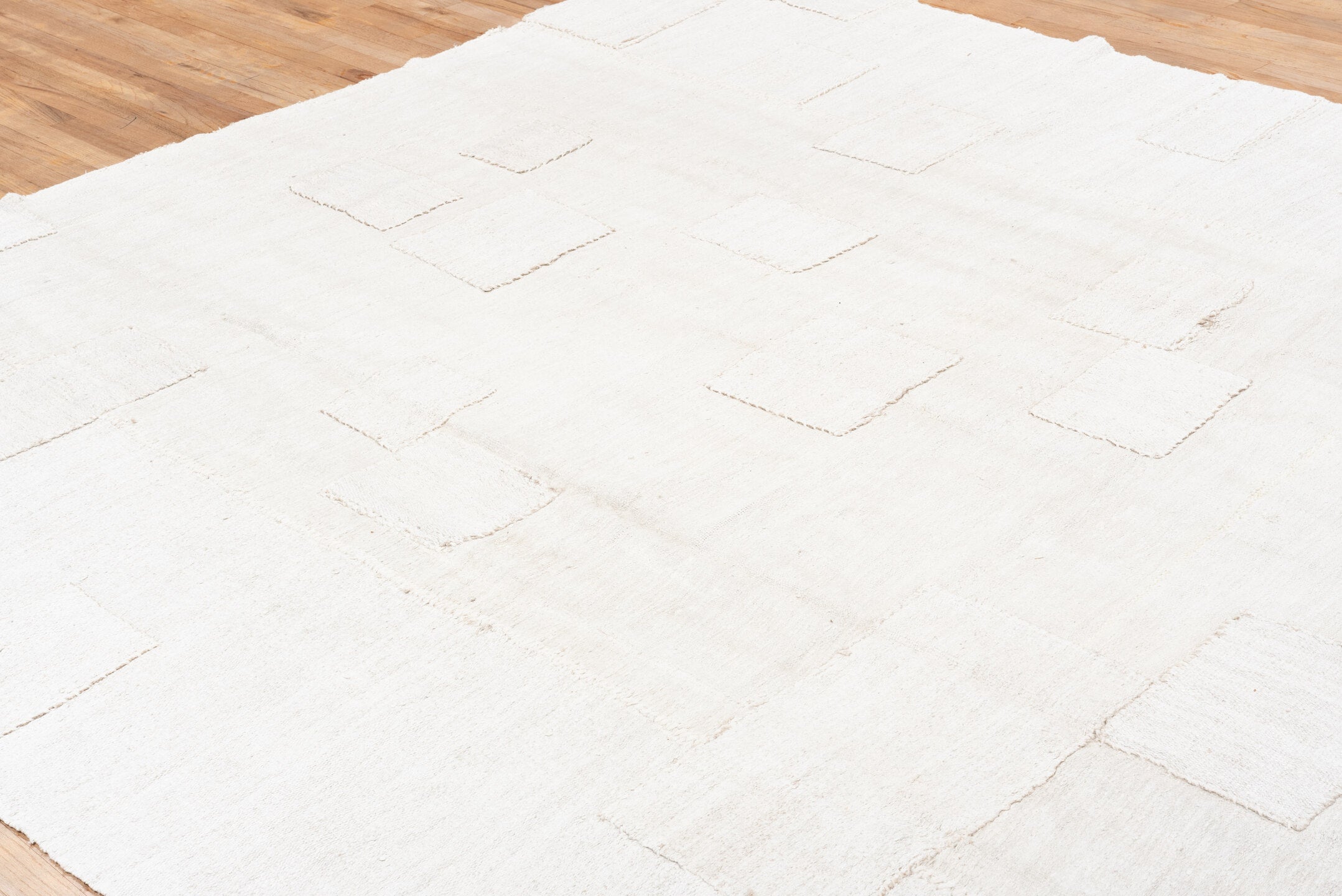 9' x 12' one-of-a-kind handmade vintage Hemp Kilim large size rug. Color palette: ivory, cream, beige