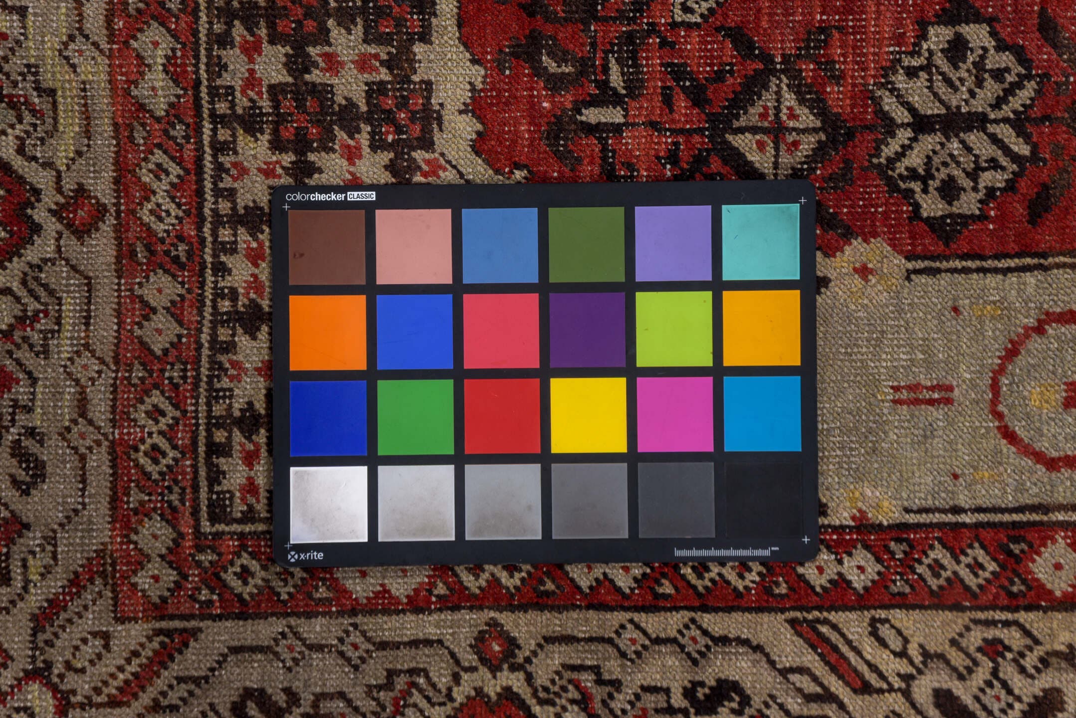 4' x 7' one-of-a-kind handmade vintage Oushak rug. Color palette: ivory, rust, crimson, charcoal, taupe, rose, terracotta