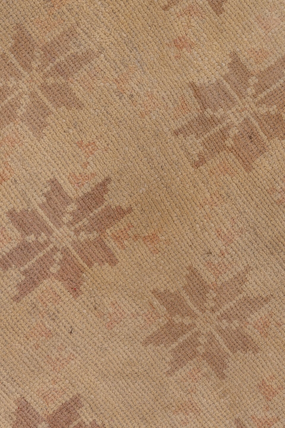 3' x 10' one-of-a-kind handmade vintage Tulu runner rug. Color palette: beige, taupe, dusty_rose, camel, gray, pink