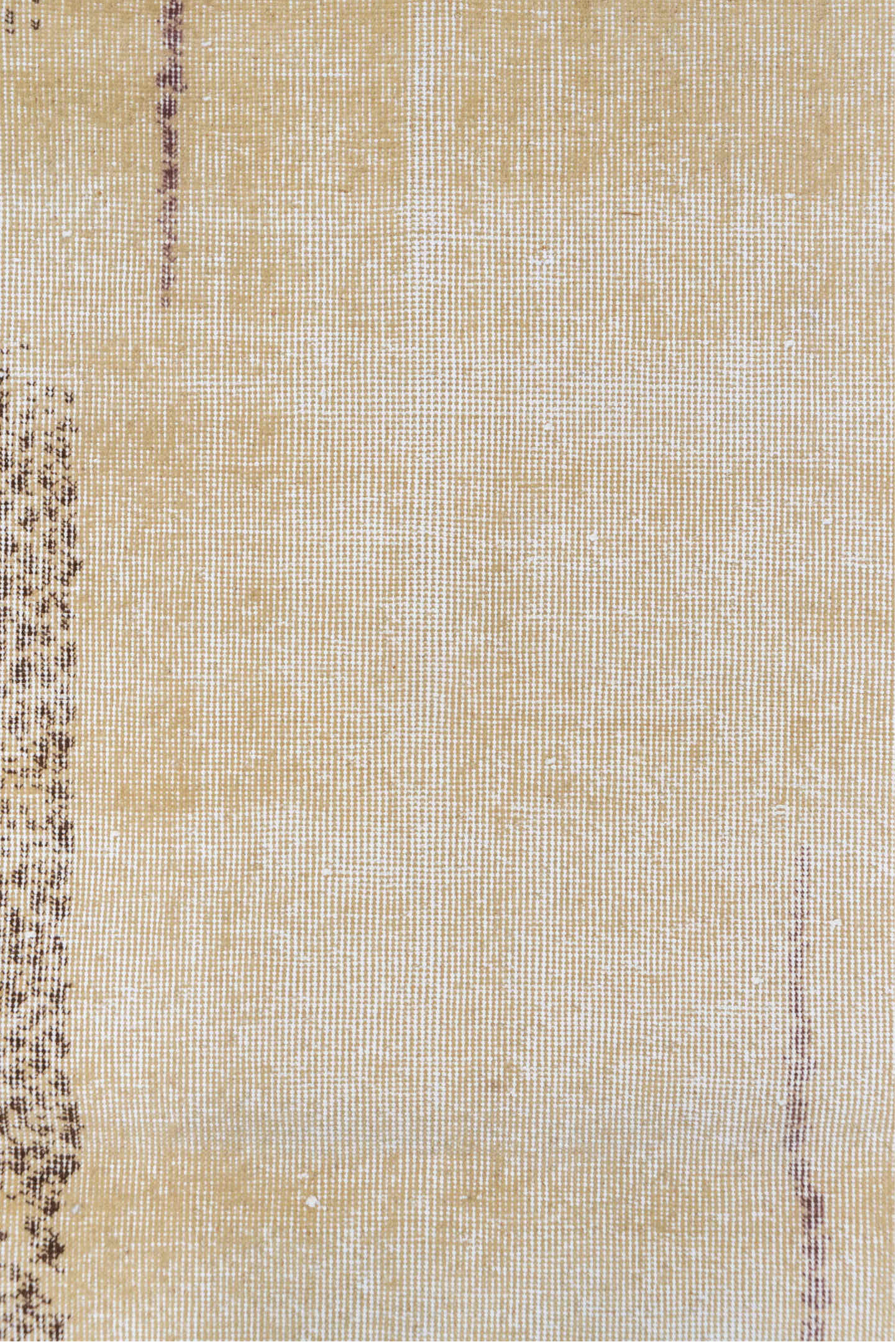 3' x 6' one-of-a-kind handmade vintage Oushak small size rug. Color palette: brown, gray, light gray, linen, off-white