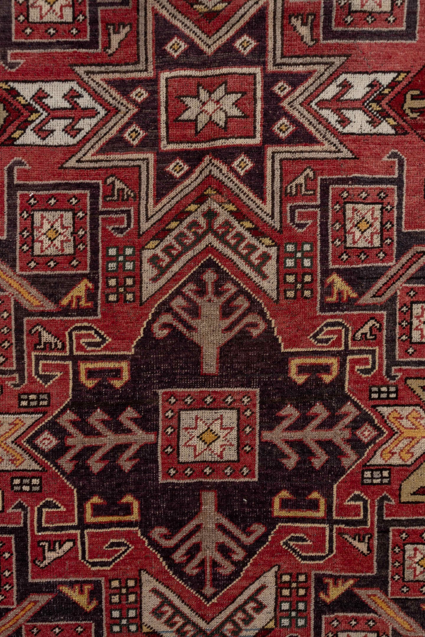 5' x 10' one-of-a-kind handmade vintage Oushak runner rug. Color palette: rust, burgundy, ivory, gold, charcoal, rose, taupe