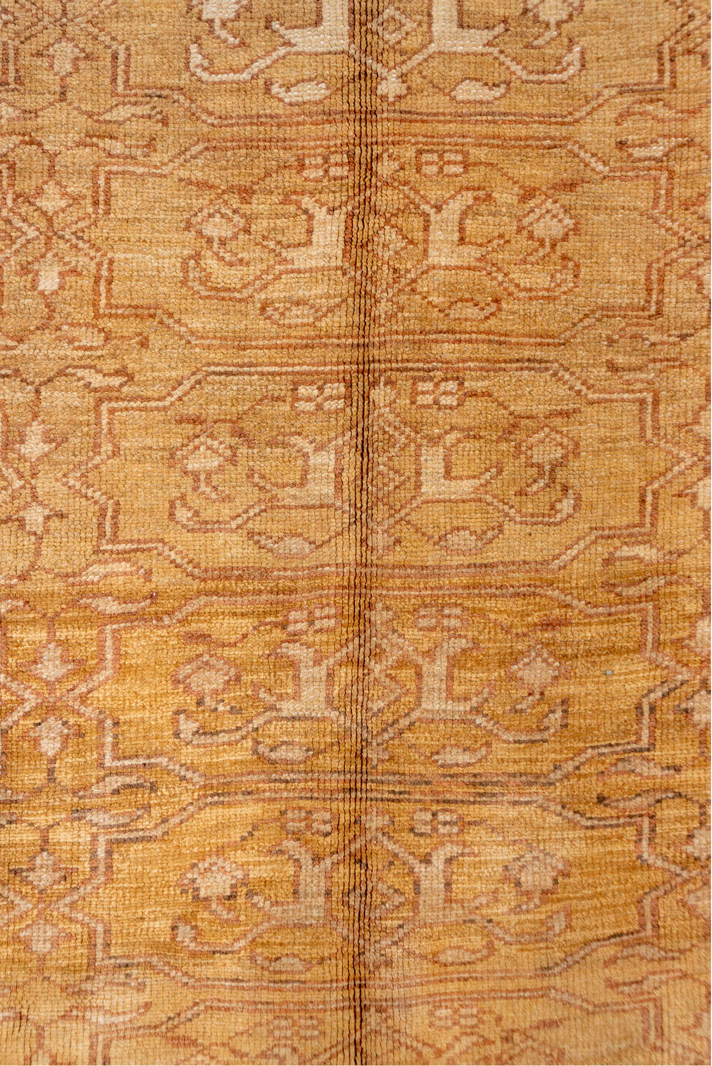 6' x 10' one-of-a-kind handmade vintage Kars large size rug. Color palette: camel, taupe, terra cotta, rose, beige, brown