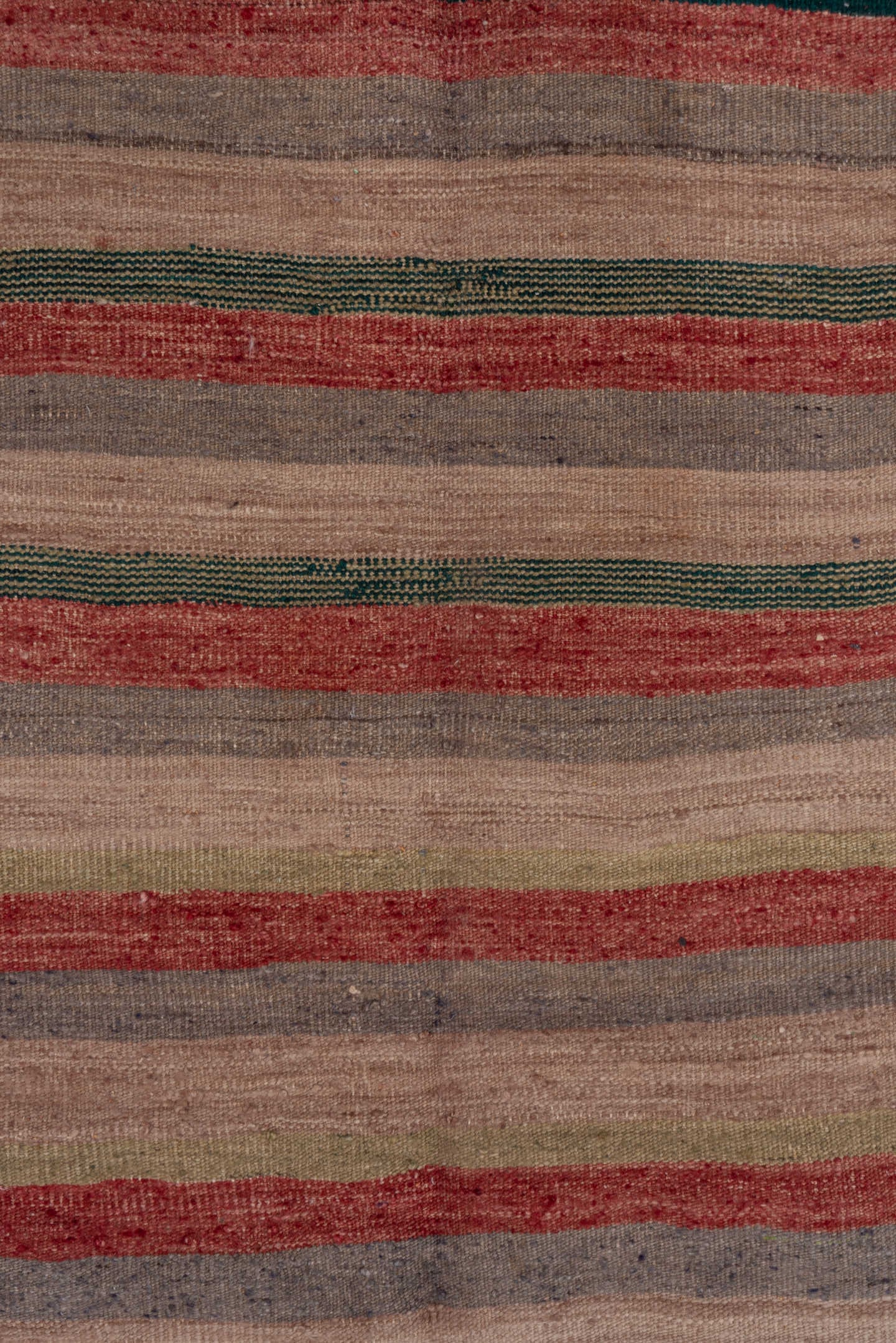 5' x 5' one-of-a-kind handmade vintage Kilim rug. Color palette: taupe, blush, rust, sage, teal, gray, beige, pink