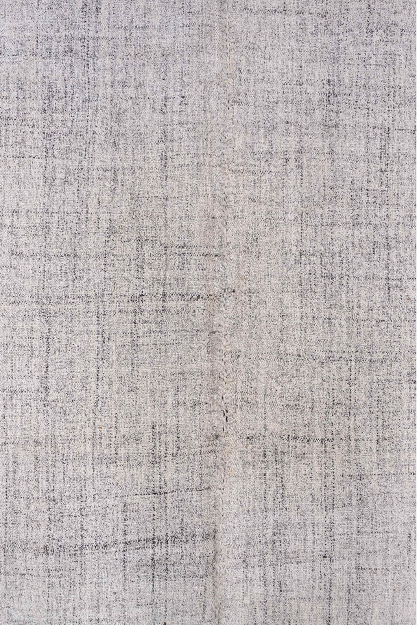 5' x 9' one-of-a-kind handmade vintage Kilim medium size rug. Color palette: ivory, taupe, gray, greige, beige