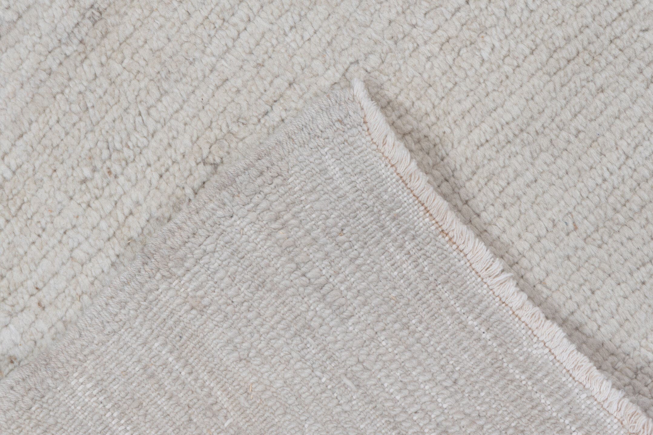 5' x 8' one-of-a-kind handmade antique Tulu medium size rug. Color palette: ivory, cream, beige, taupe, gray