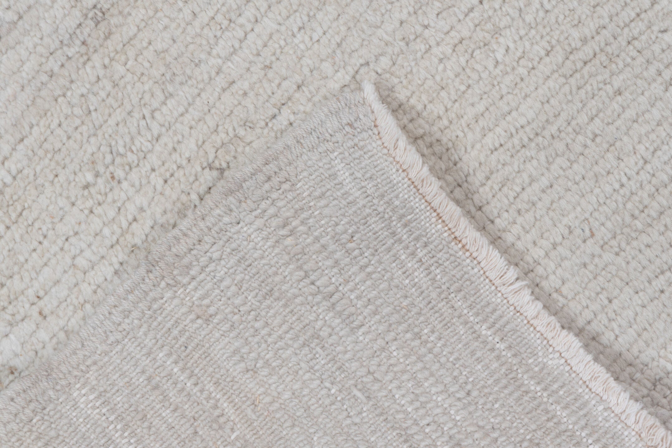 5' x 8' one-of-a-kind handmade antique Tulu medium size rug. Color palette: ivory, cream, beige, taupe, gray