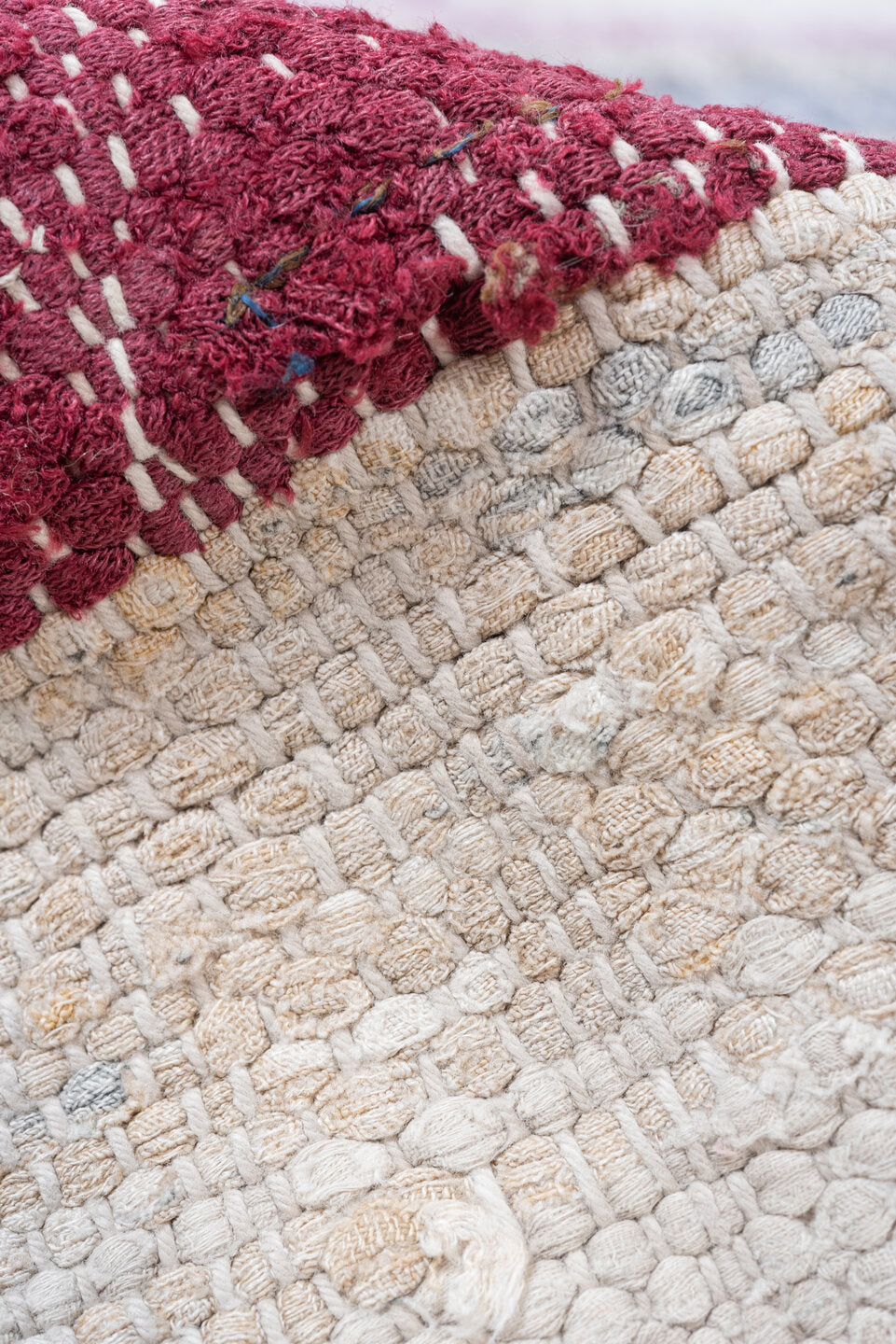 7' x 8' one-of-a-kind handmade vintage Tabriz rug. Color palette: brown, gainsboro, gray, light gray, off-white, pink, red