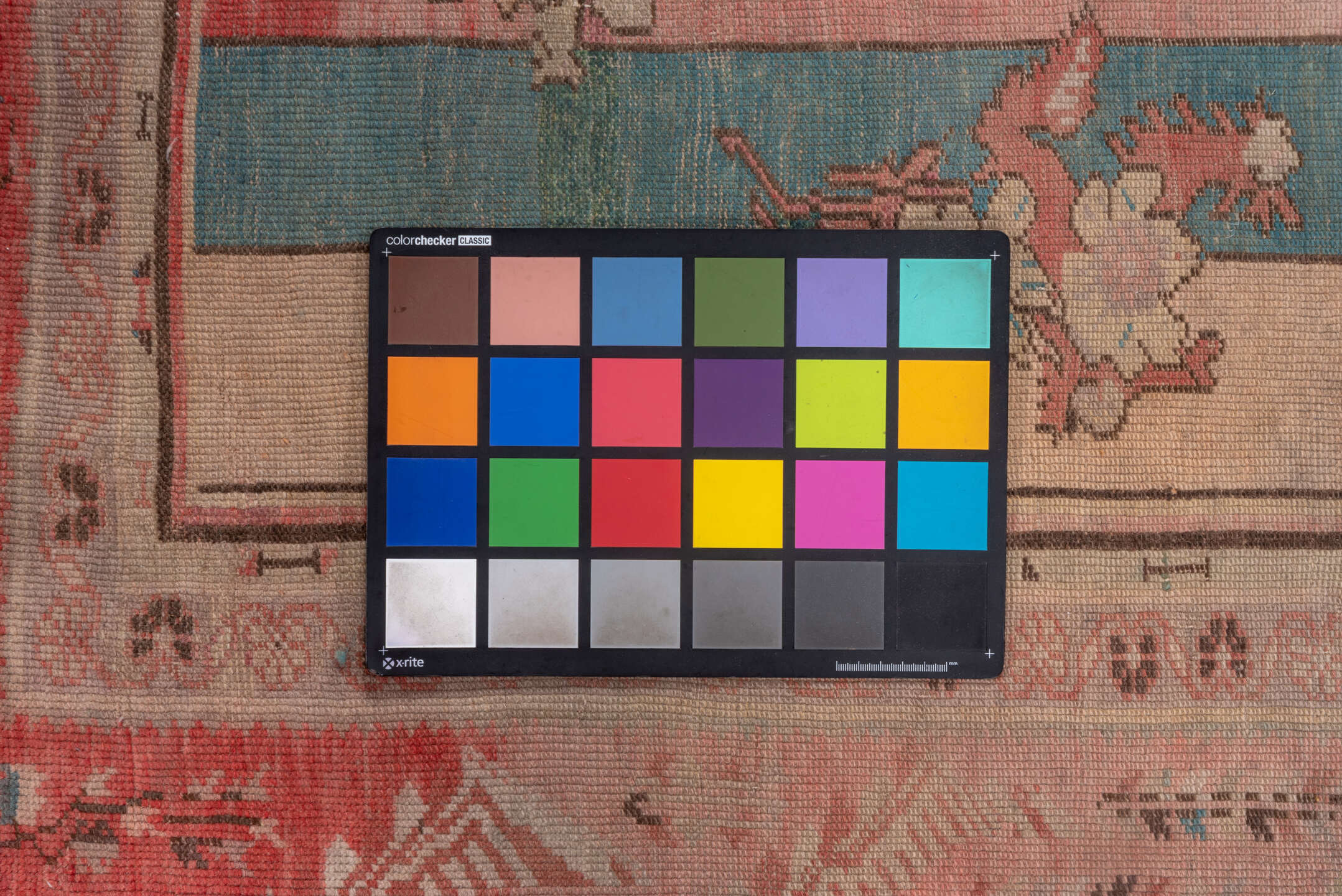 4' x 5' one-of-a-kind handmade vintage Oushak small size rug. Color palette: brown, gray, indian red, pink, red