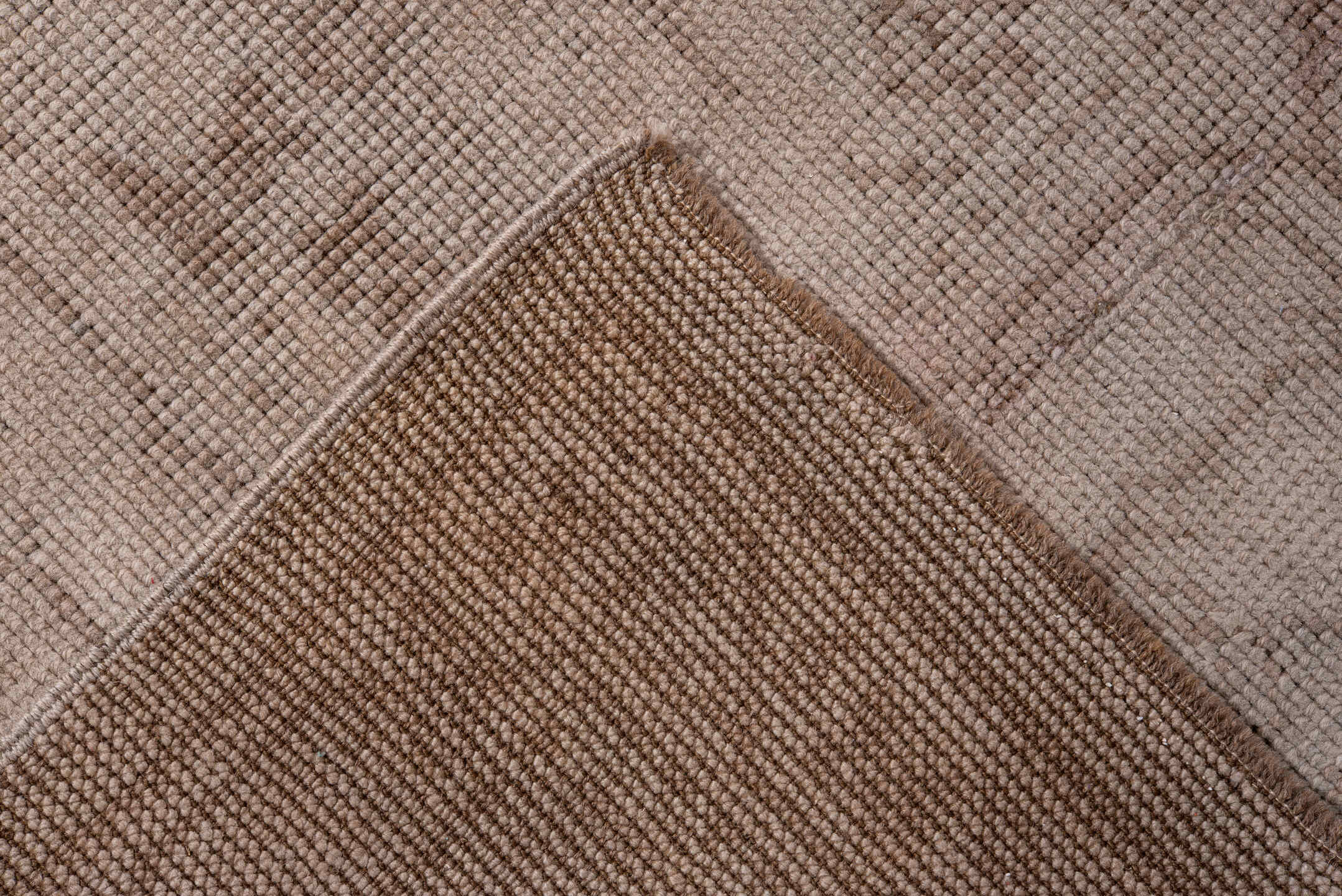 5' x 10' one-of-a-kind handmade antique Oushak medium size rug. Color palette: taupe, beige, ivory, camel, sand, light brown