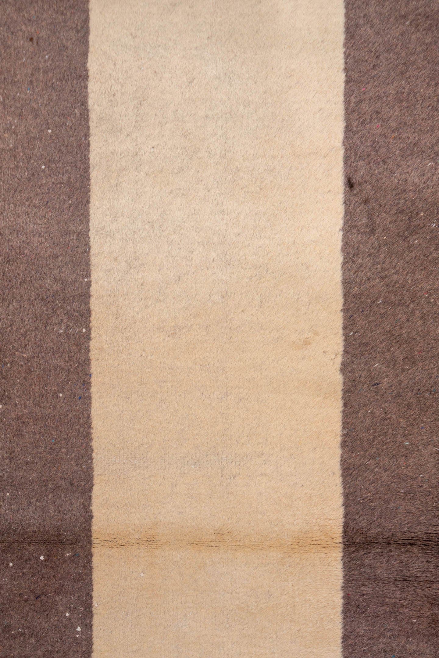 2' x 9' one-of-a-kind handmade vintage Oushak runner rug. Color palette: ivory, brown, taupe, beige, gray