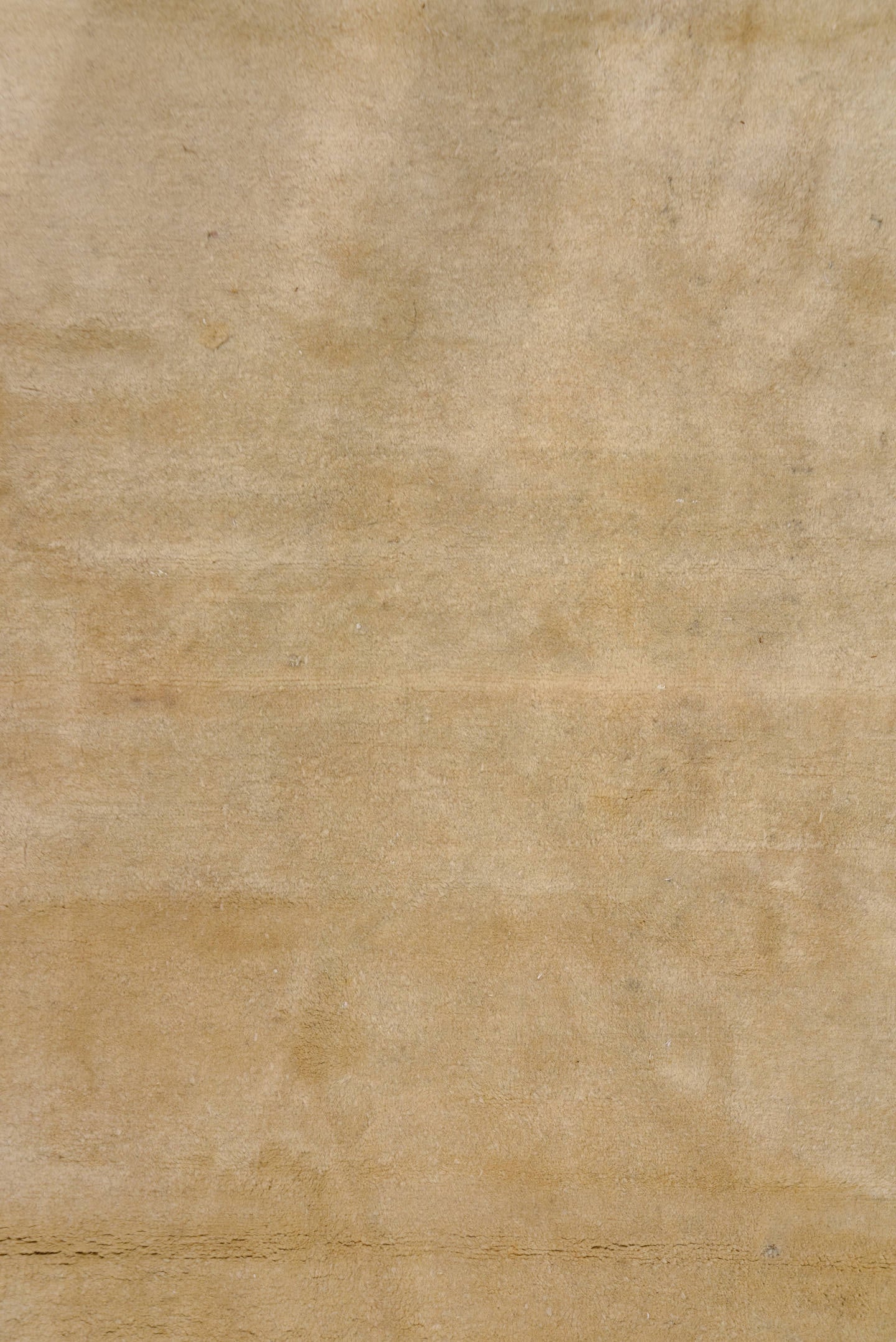 9' x 13' one-of-a-kind handmade vintage Art Deco large size rug. Color palette: ivory, cream, beige, camel