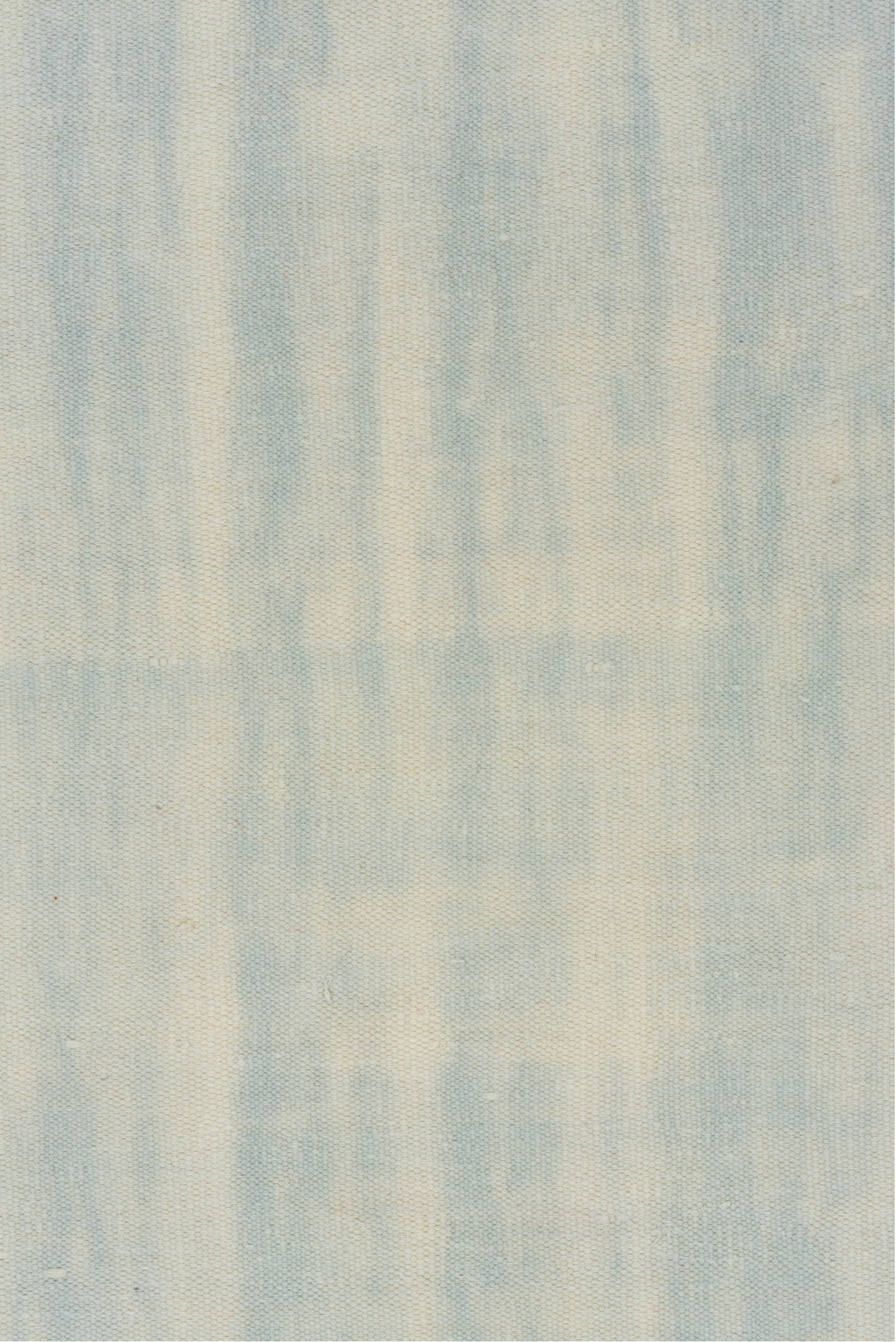9' x 14' one-of-a-kind handmade antique Dhurrie large size rug. Color palette: ivory, pale blue, sky blue, light blue