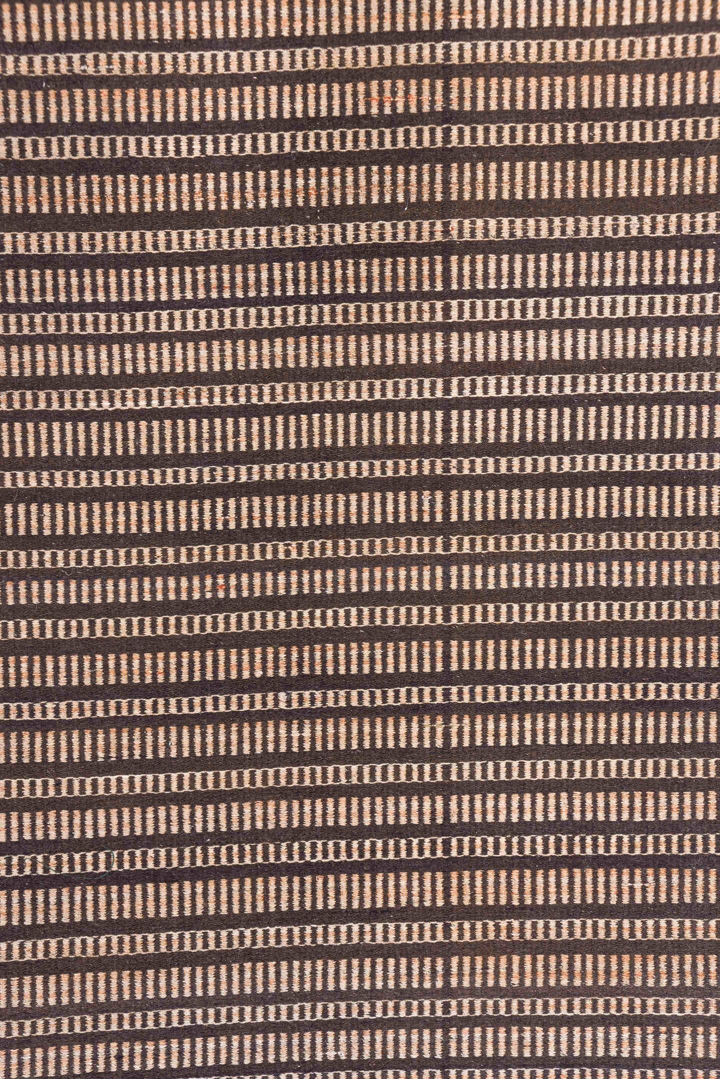 6' x 8' one-of-a-kind handmade vintage Jijim medium size rug. Color palette: brown, camel, ivory, taupe, beige, gray