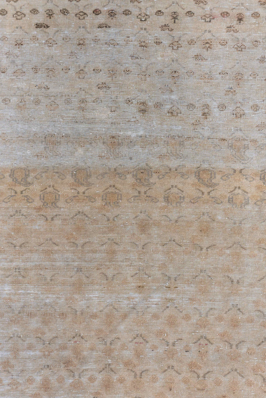 3' x 5' one-of-a-kind handmade vintage Sivas small size rug. Color palette: ivory, taupe, beige, sand, camel, light brown