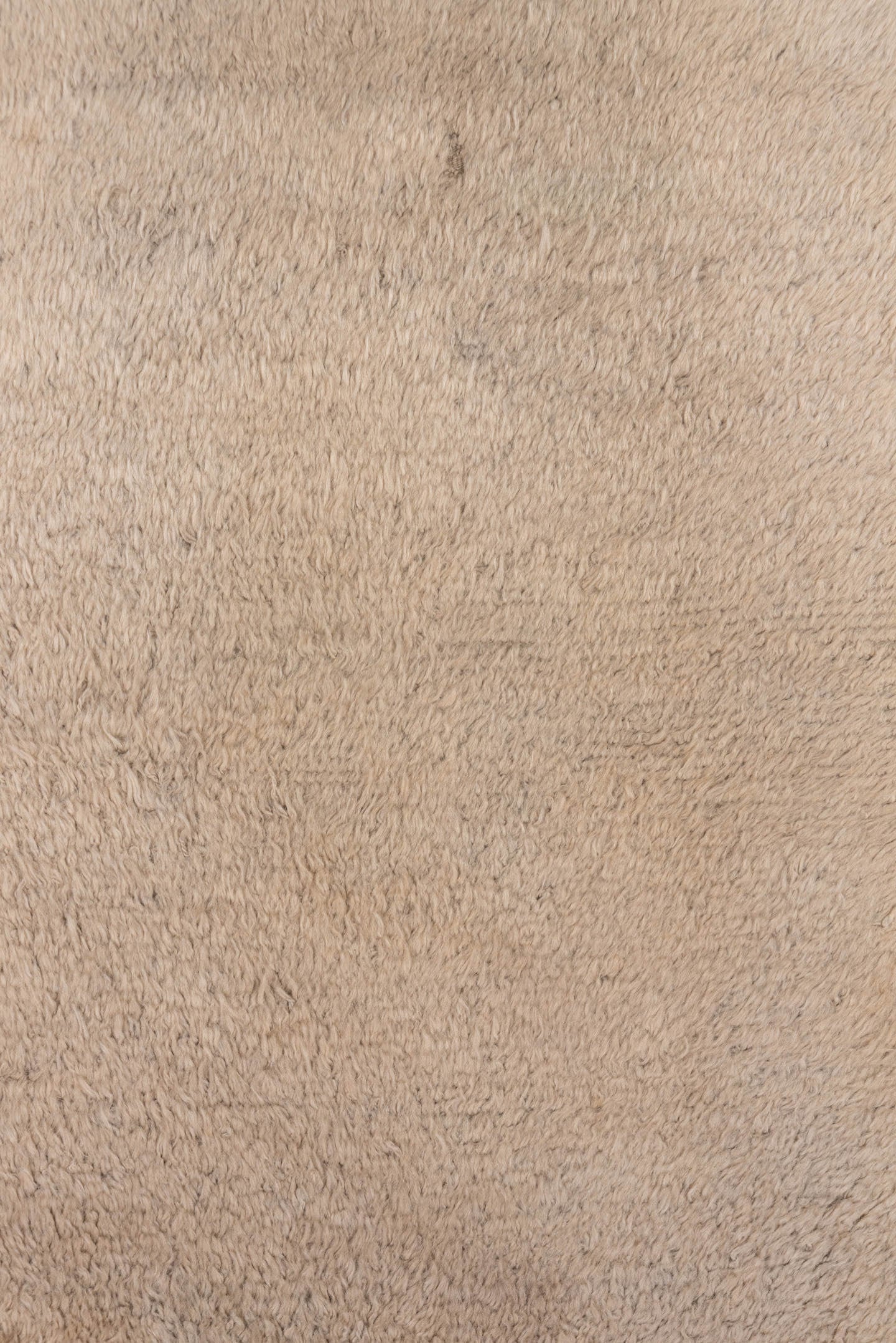 3' x 5' one-of-a-kind handmade vintage Tulu small size rug. Color palette: ivory, cream, taupe, beige, gray