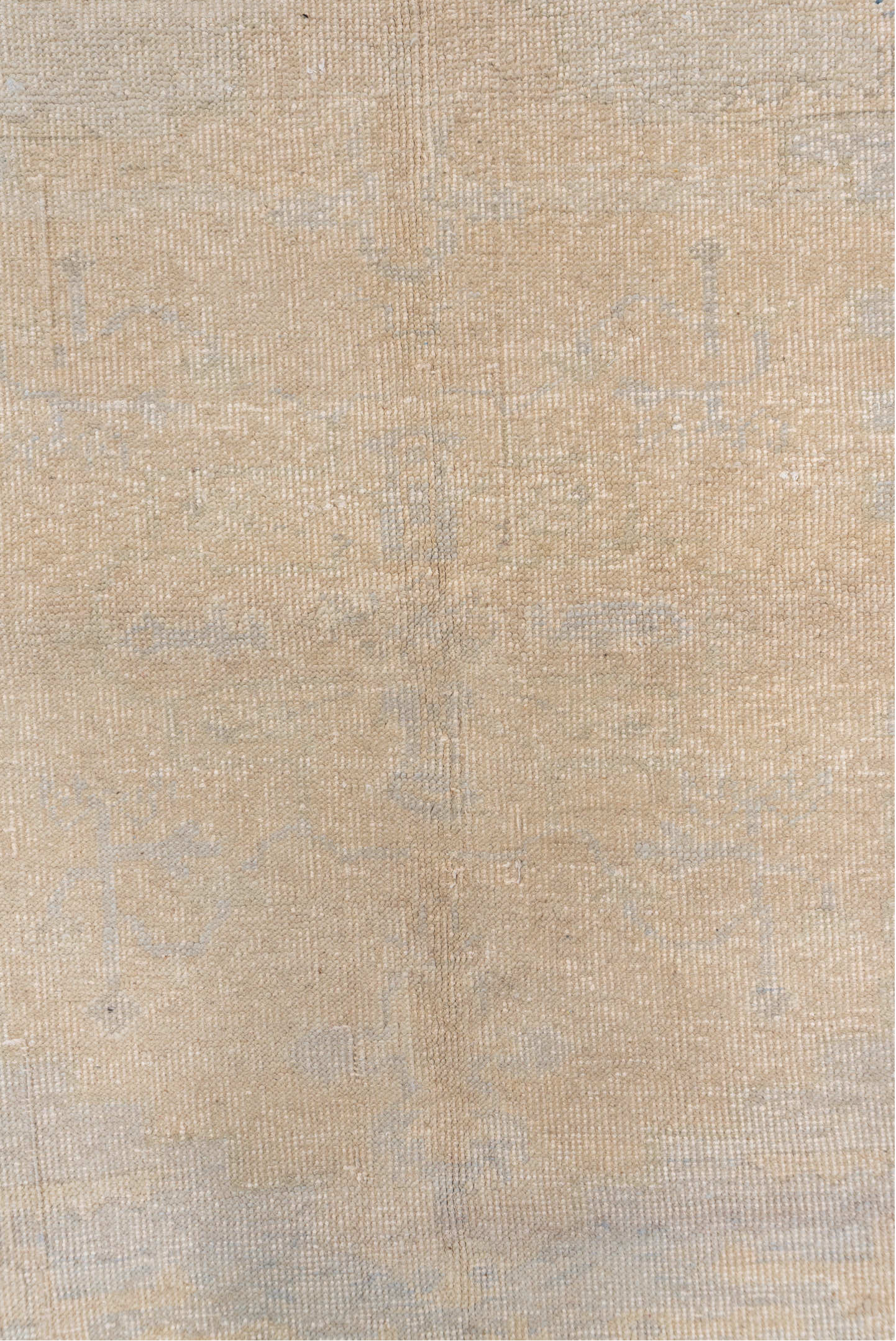 5' x 5' one-of-a-kind handmade vintage Oushak rug. Color palette: antiquewhite, bisque, blanched almond, brown, gainsboro