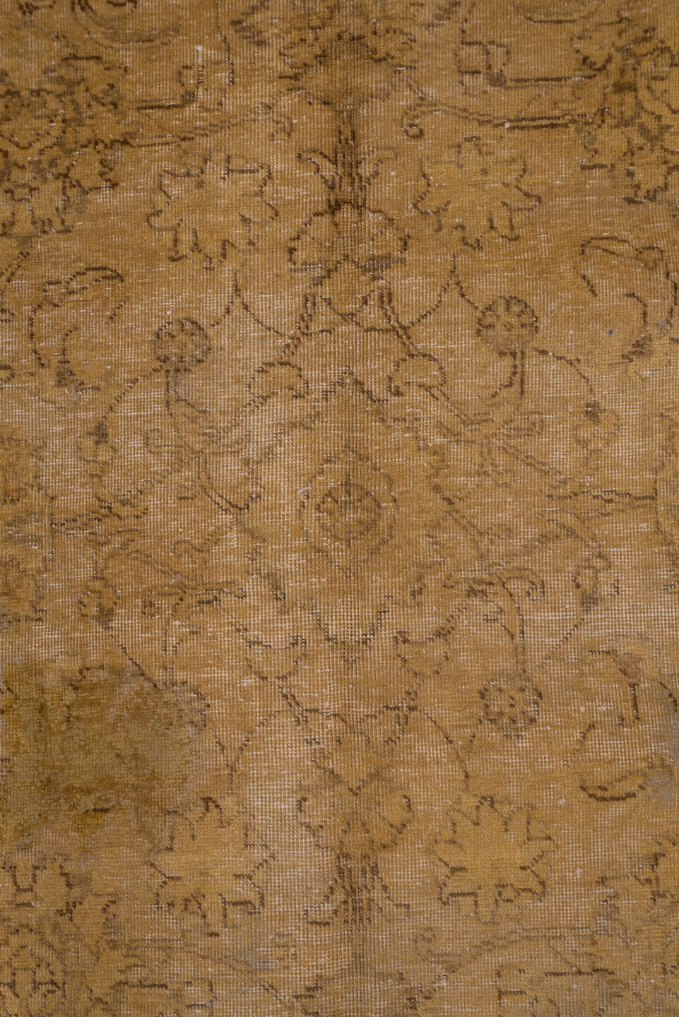 10' x 16' one-of-a-kind handmade vintage Tabriz rug. Color palette: camel, tan, taupe, brown, beige, ochre, gray, gold