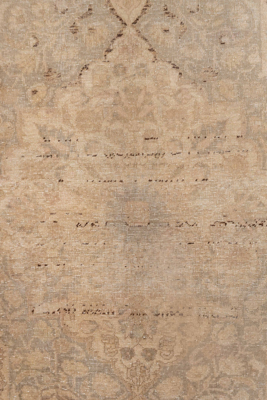 4' x 6' one-of-a-kind handmade vintage Sivas small size rug. Color palette: peach, ivory, taupe, beige, camel, light gray