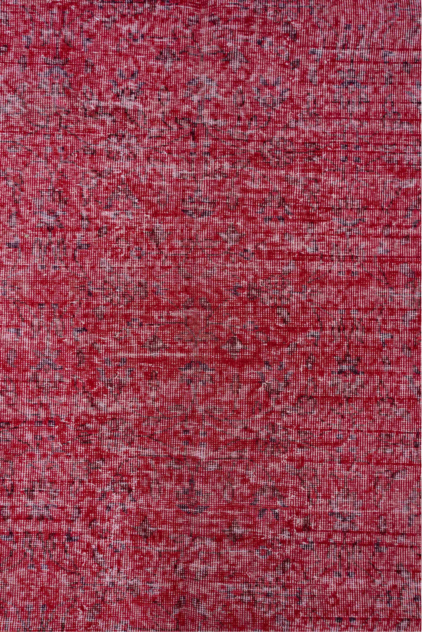 4' x 12' one-of-a-kind handmade vintage Overdyed runner rug. Color palette: brown, pink, red, wine
