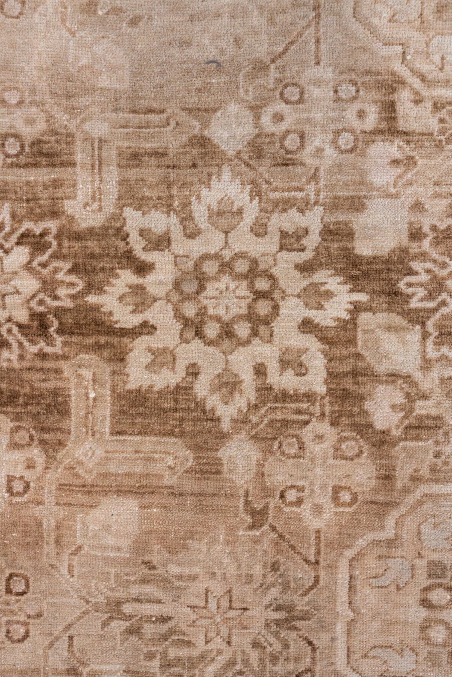 2' x 21' one-of-a-kind handmade antique Oushak runner rug. Color palette: taupe, beige, ivory, camel, sand, light_brown