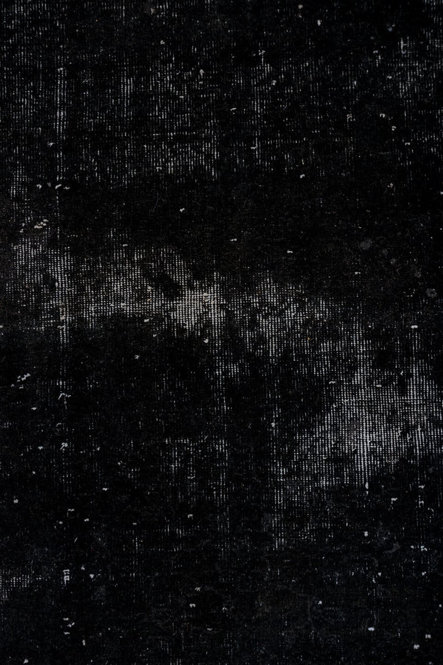 5' x 8' one-of-a-kind handmade vintage Overdyed medium size rug. Color palette: charcoal, black, slate, gray