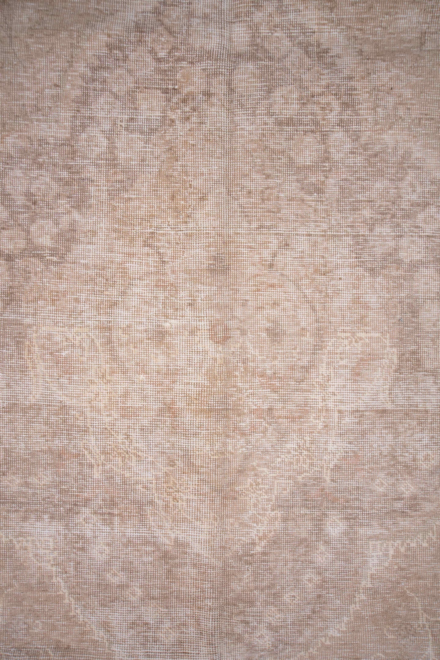 8' x 11' one-of-a-kind handmade vintage Tabriz large size rug. Color palette: blush, ivory, taupe, beige, pewter, pink, gray