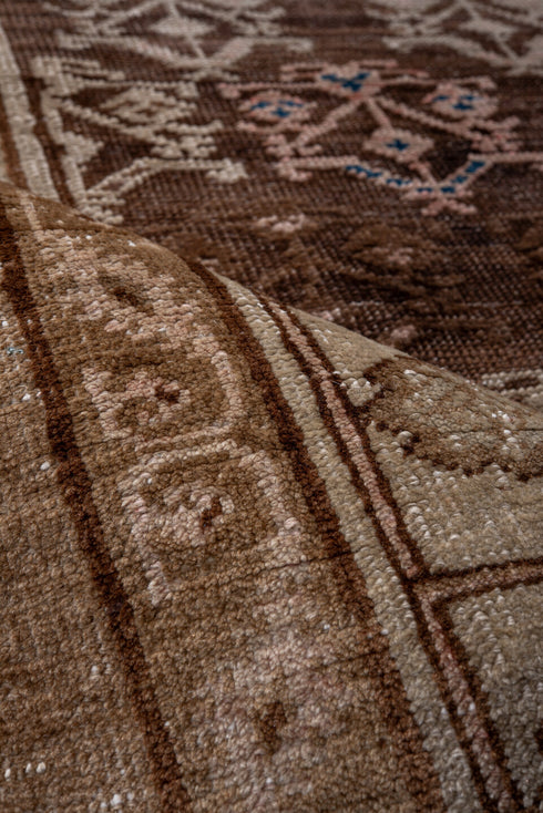 Antique Cam Hamadan Runner Rug (3' x 10')