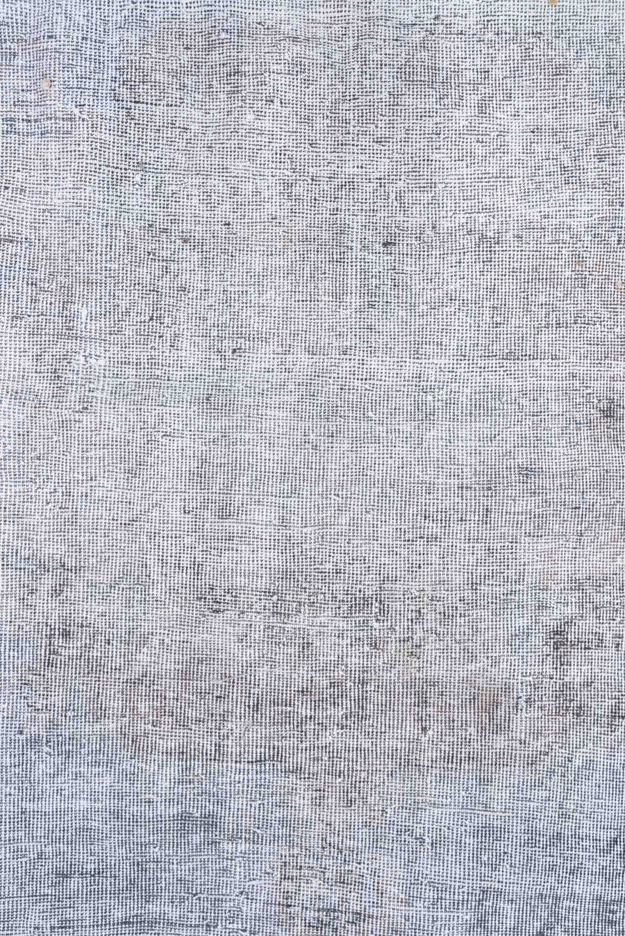 6' x 9' one-of-a-kind handmade vintage Oushak medium size rug. Color palette: ivory, pale blue, silver, gray, taupe