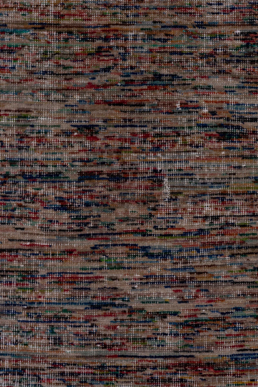 2' x 4' one-of-a-kind handmade vintage Oushak small size rug. Color palette: blush, ivory, muted blue, taupe, rust, sage
