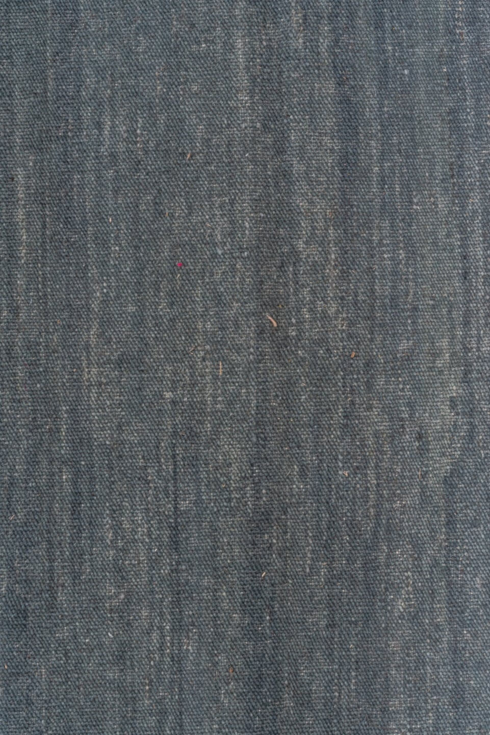 10' x 12' one-of-a-kind handmade vintage Kilim large size rug. Color palette: slate, blue, steel_blue, charcoal, gray, black
