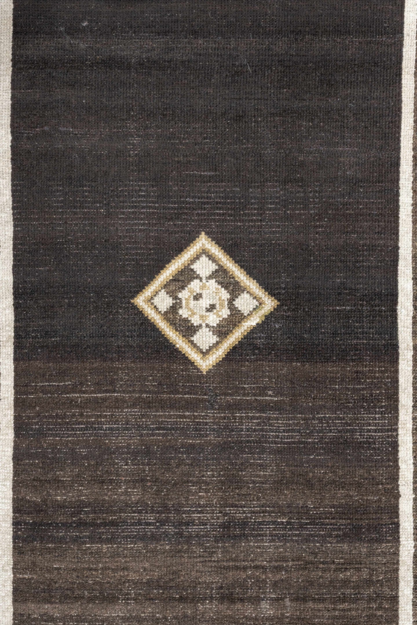 3' x 6' one-of-a-kind handmade antique Hamadan small size rug. Color palette: charcoal, ivory, taupe, olive, brown, black