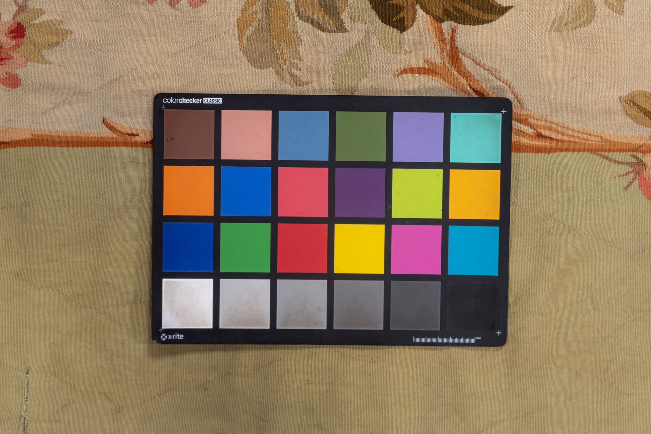 2' x 7' one-of-a-kind handmade vintage Aubusson runner rug. Color palette: brown, gray, off-white, pink, red, snow, white